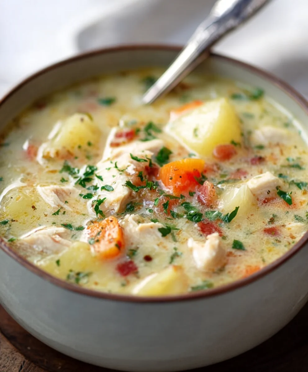 Hearty Chicken Potato Soup - Easy Comfort Food