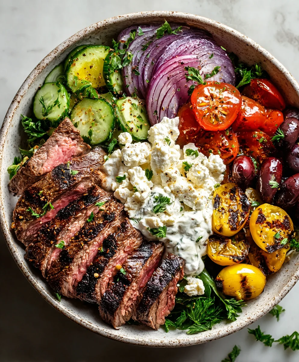 Mediterranean Beef Bowl Recipe- Easy & Flavorful
