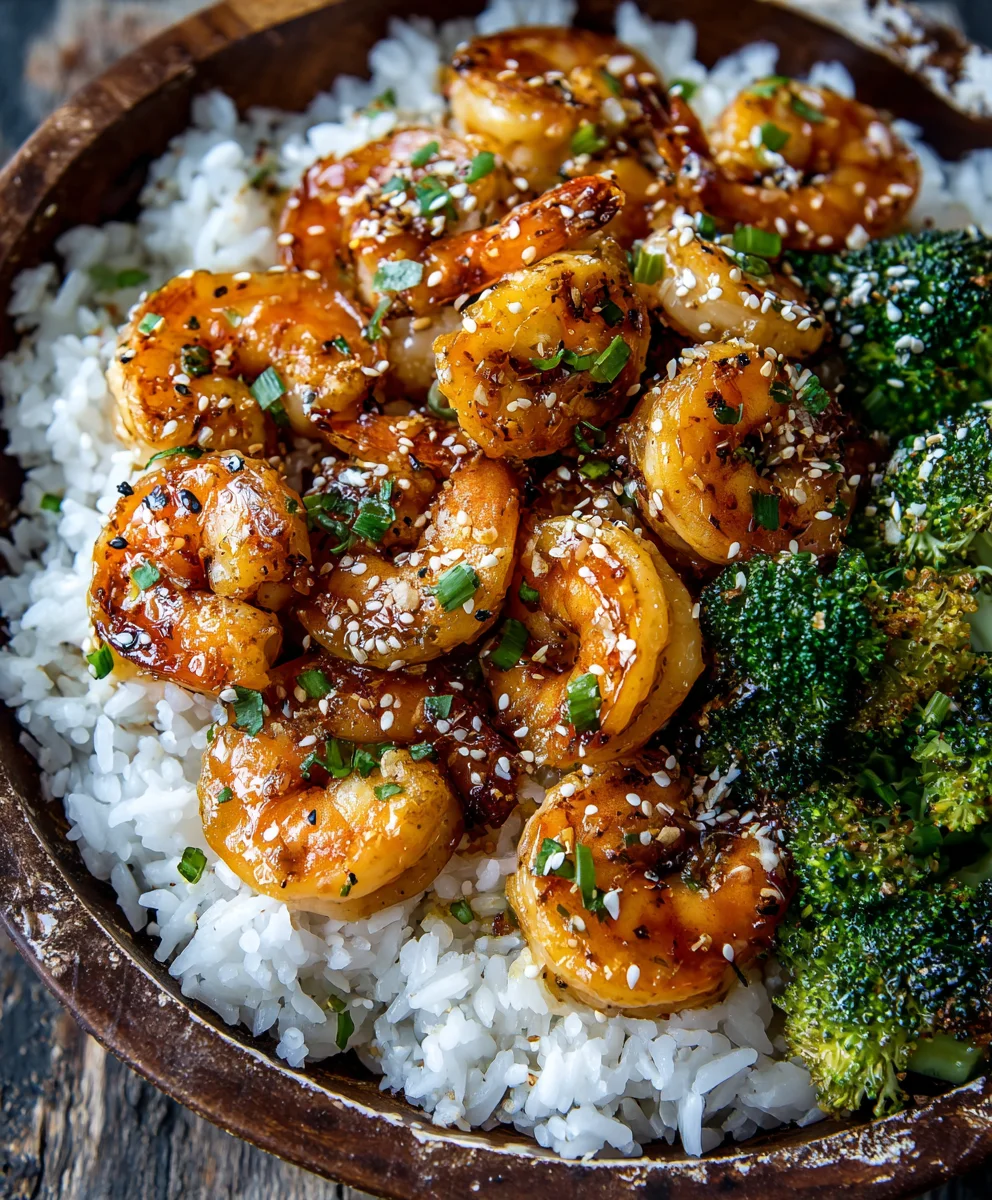 Easy Honey Garlic Shrimp Bowls - Quick Dinner Recipe