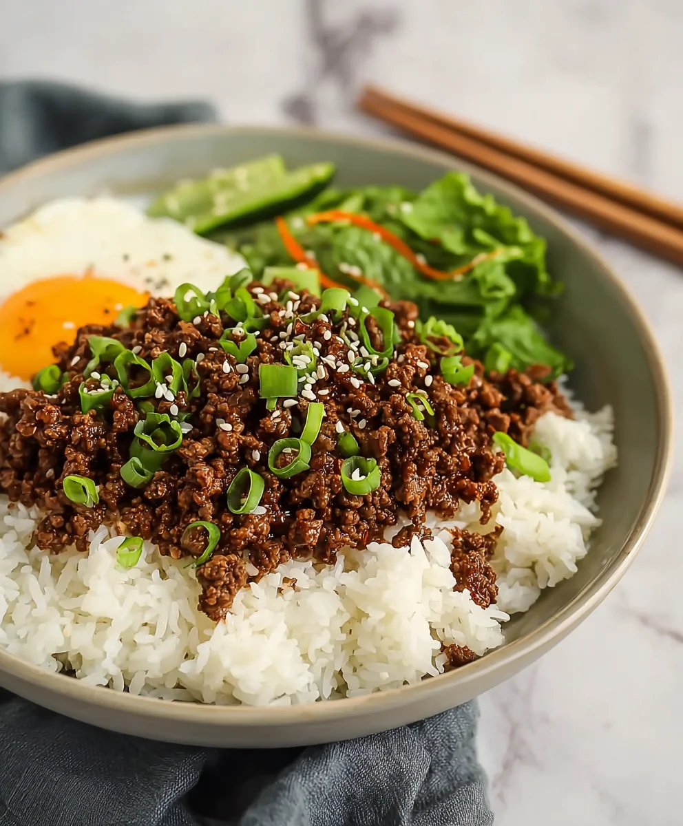 Easy Korean Ground Beef Bowl - Minute Meal
