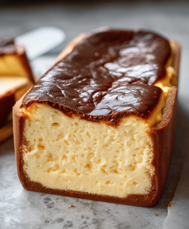 Loaf Pan Burnt Basque Cheesecake-So Indulgent