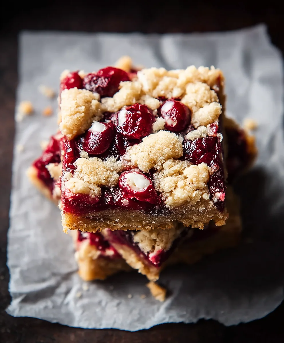 Cranberry Crum extractble Bars Irresistible No-Bake Treat