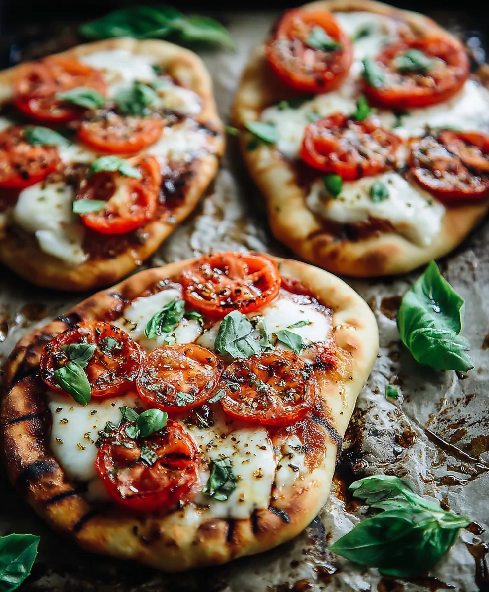 Easy Caprese Naan Pizza-Quick & Delicious Recipe