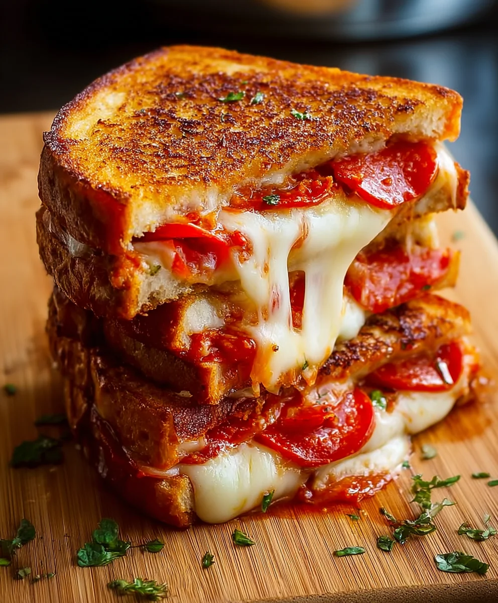Quick Pizza Grilled Cheese - Easy Weeknight Meal