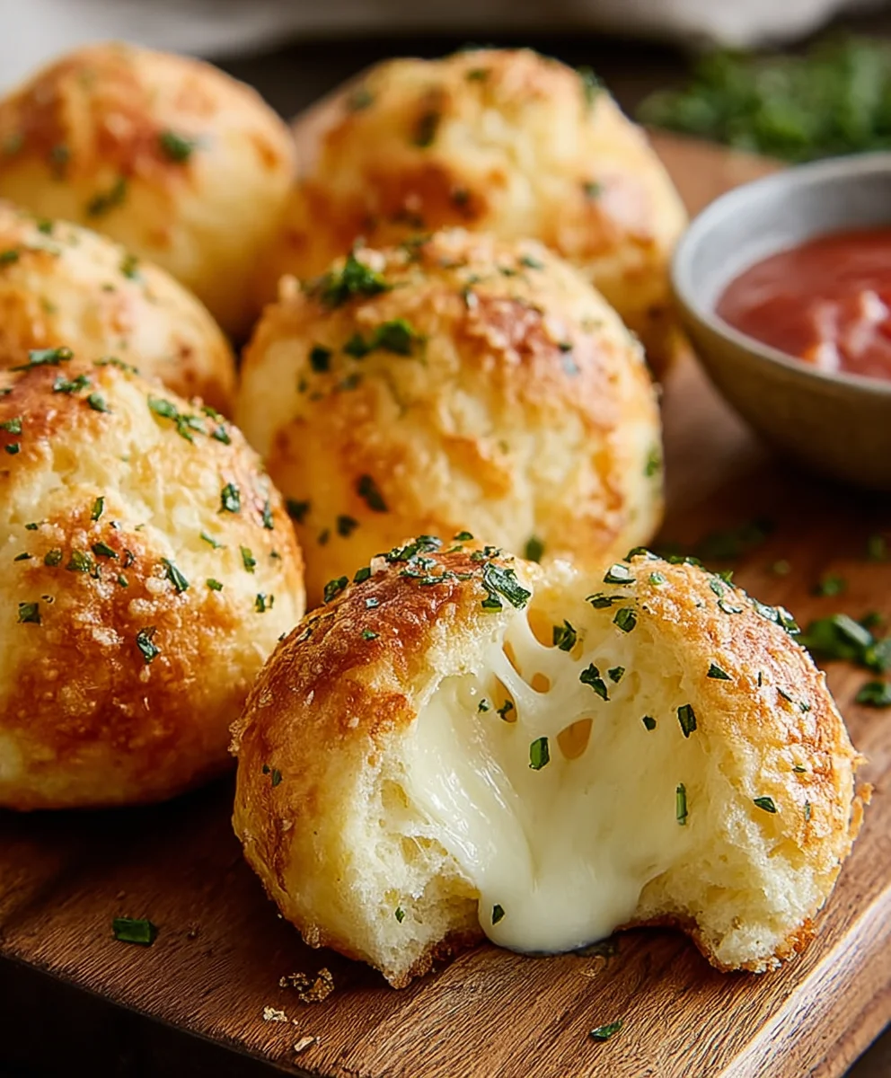 Gooey Mozzarella Biscuit Bombs-Easy Cheesy Bites