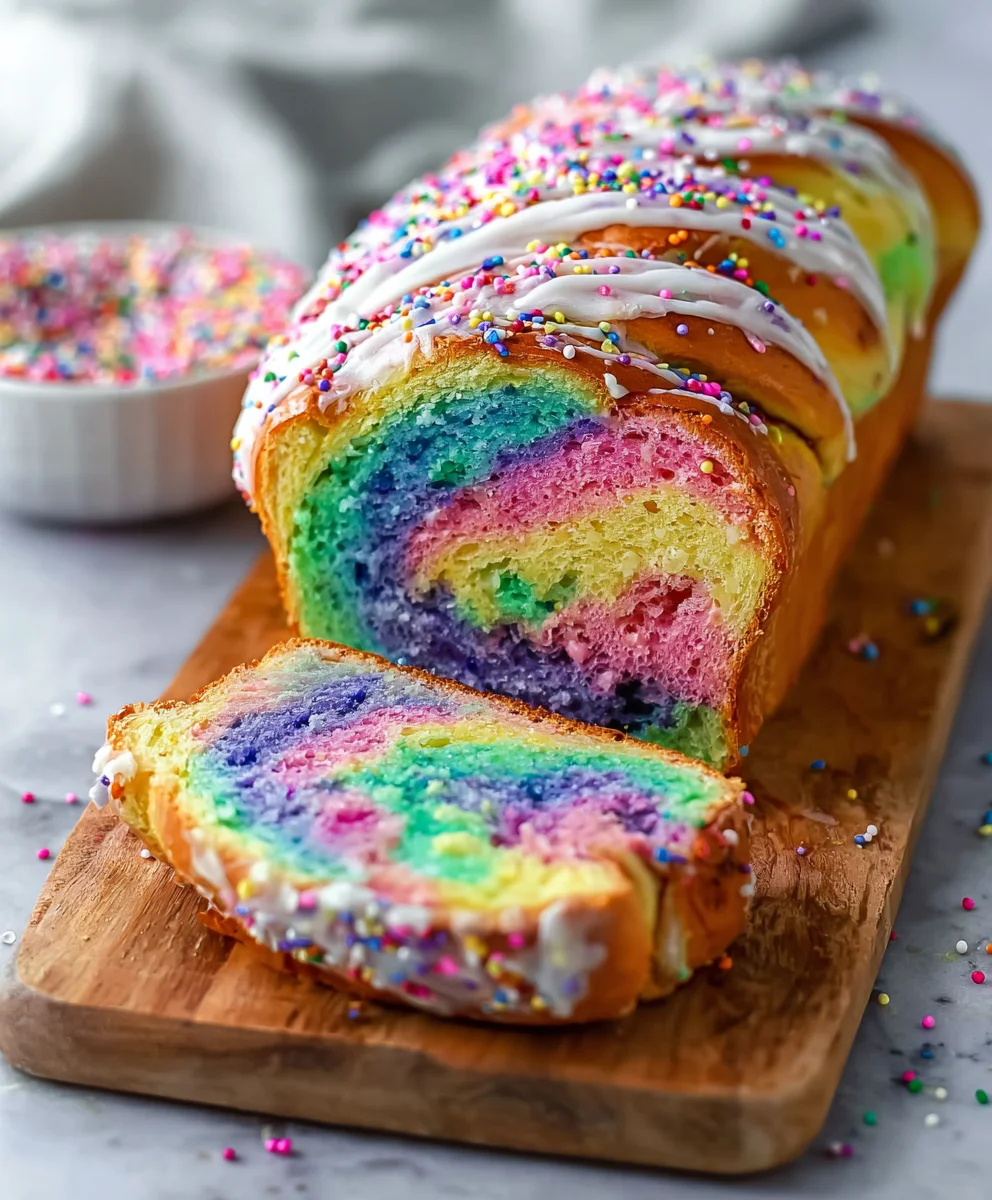 Magical Unicorn Bread- Easy Rainbow Swirl Recipe