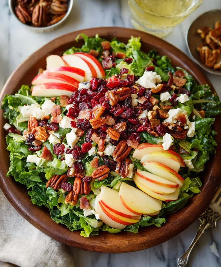 Apple Cranberry Pecan Salad Recipe-Easy Festive Dish