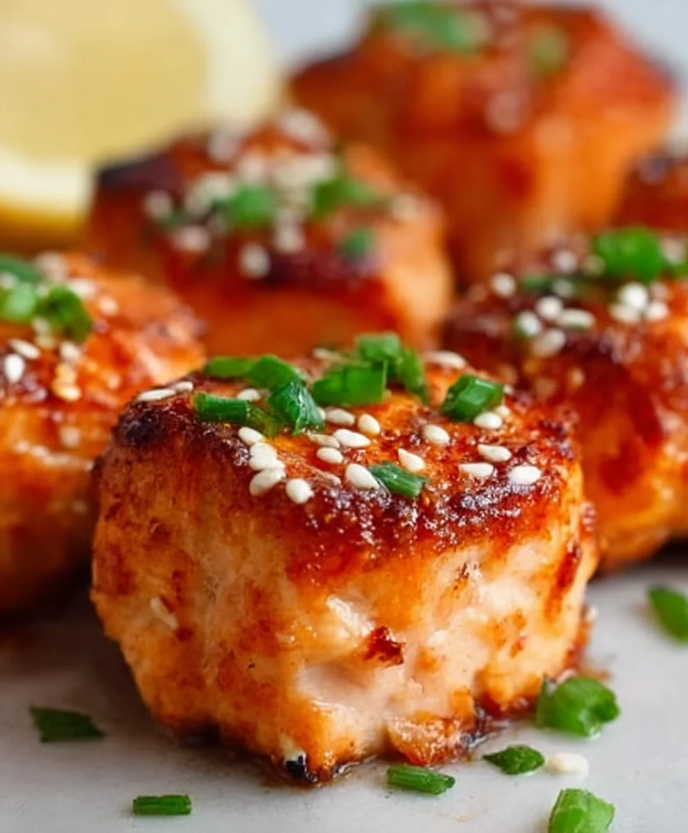 Bang Bang Salmon Bites-Easy Spicy Seafood Appetizer