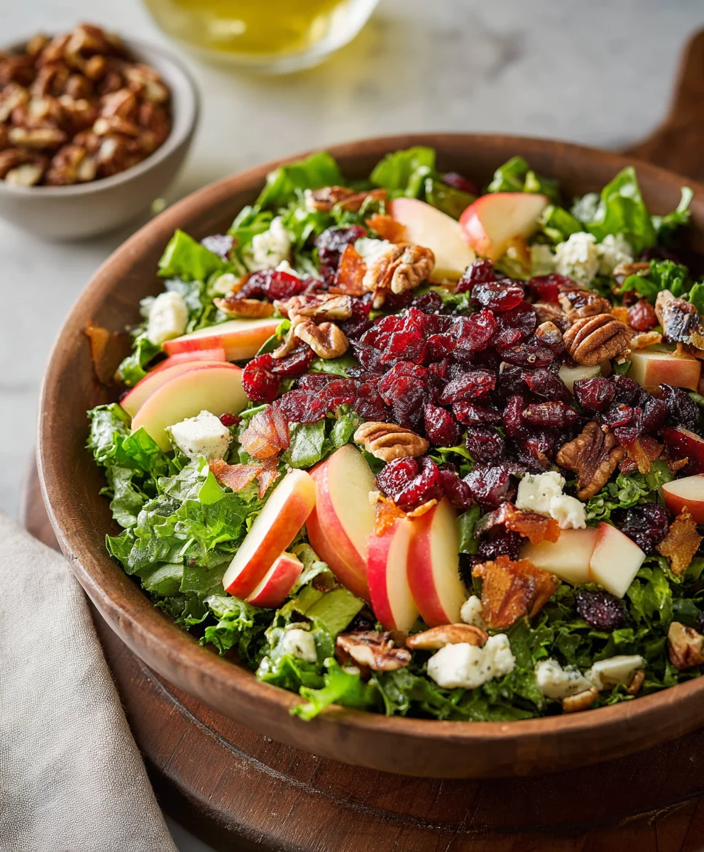 Apple Cranberry Pecan Salad Recipe-Easy Festive Dish