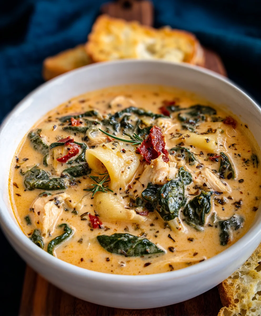 Creamy Tuscan Chicken Soup-Marry Me Recipe