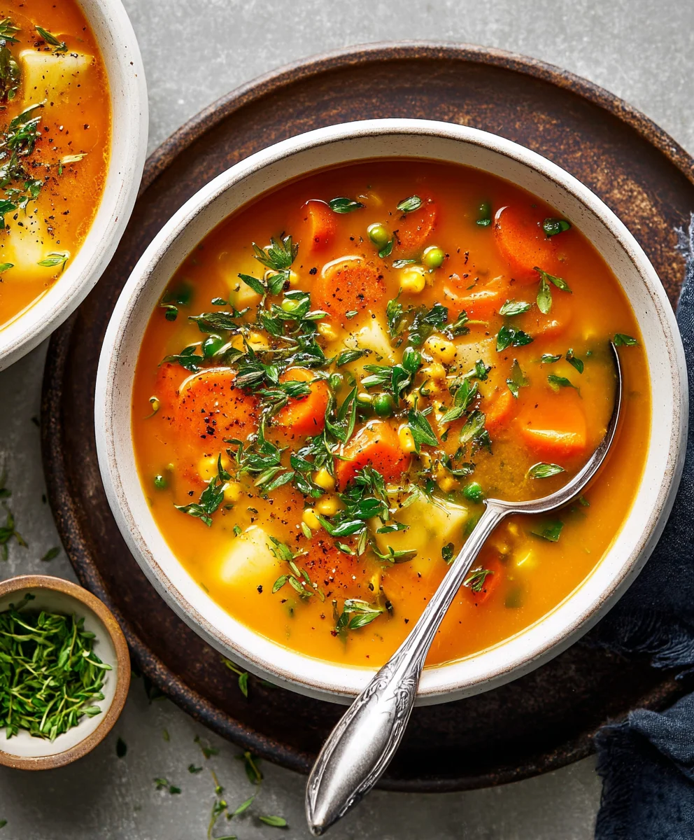 Easy Vegetable Soup Recipe - Hearty & Healthy Comfort Food