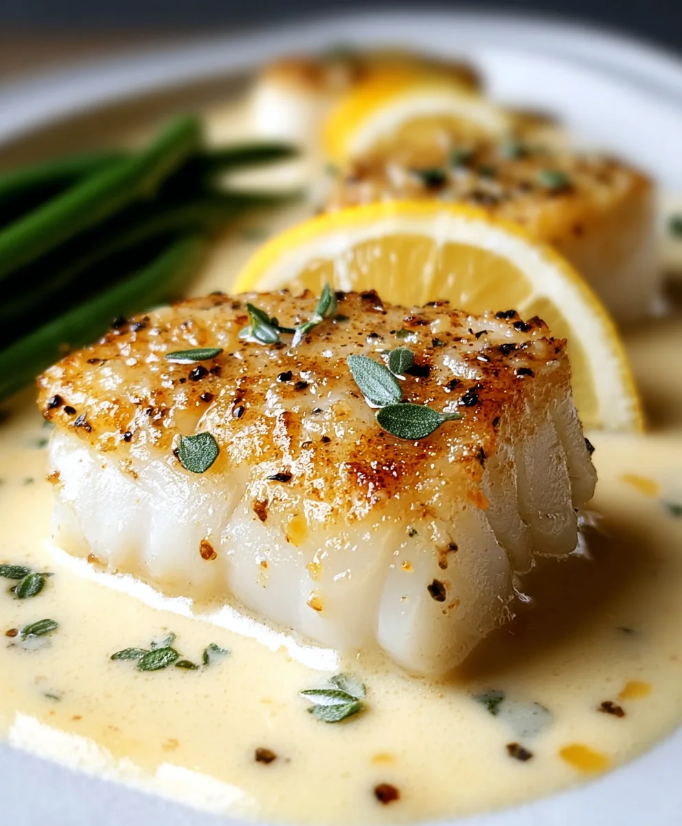 Easy Baked Cod Coconut Lemon Cream-Busy Nights