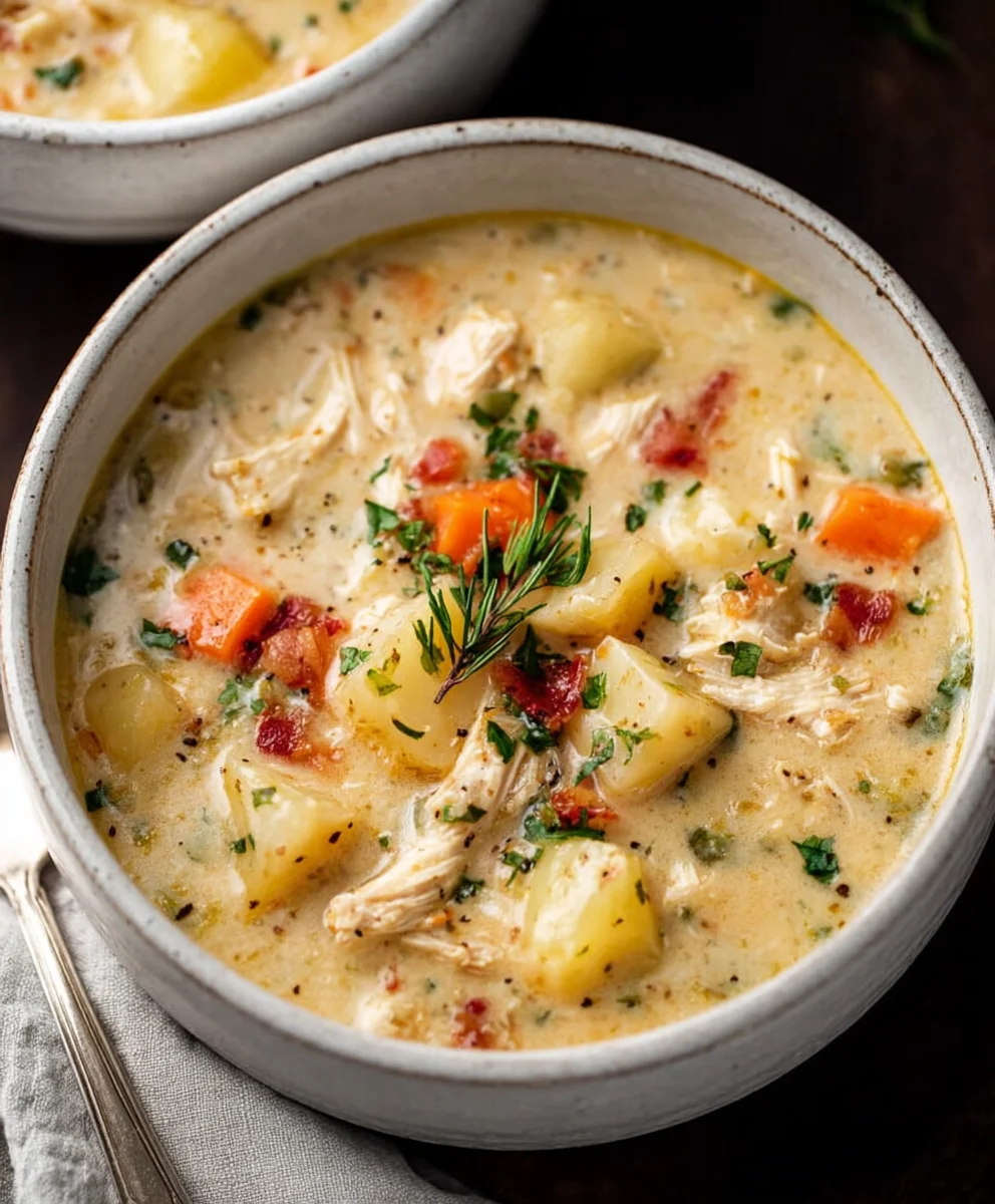 Hearty Chicken Potato Soup - Easy Comfort Food