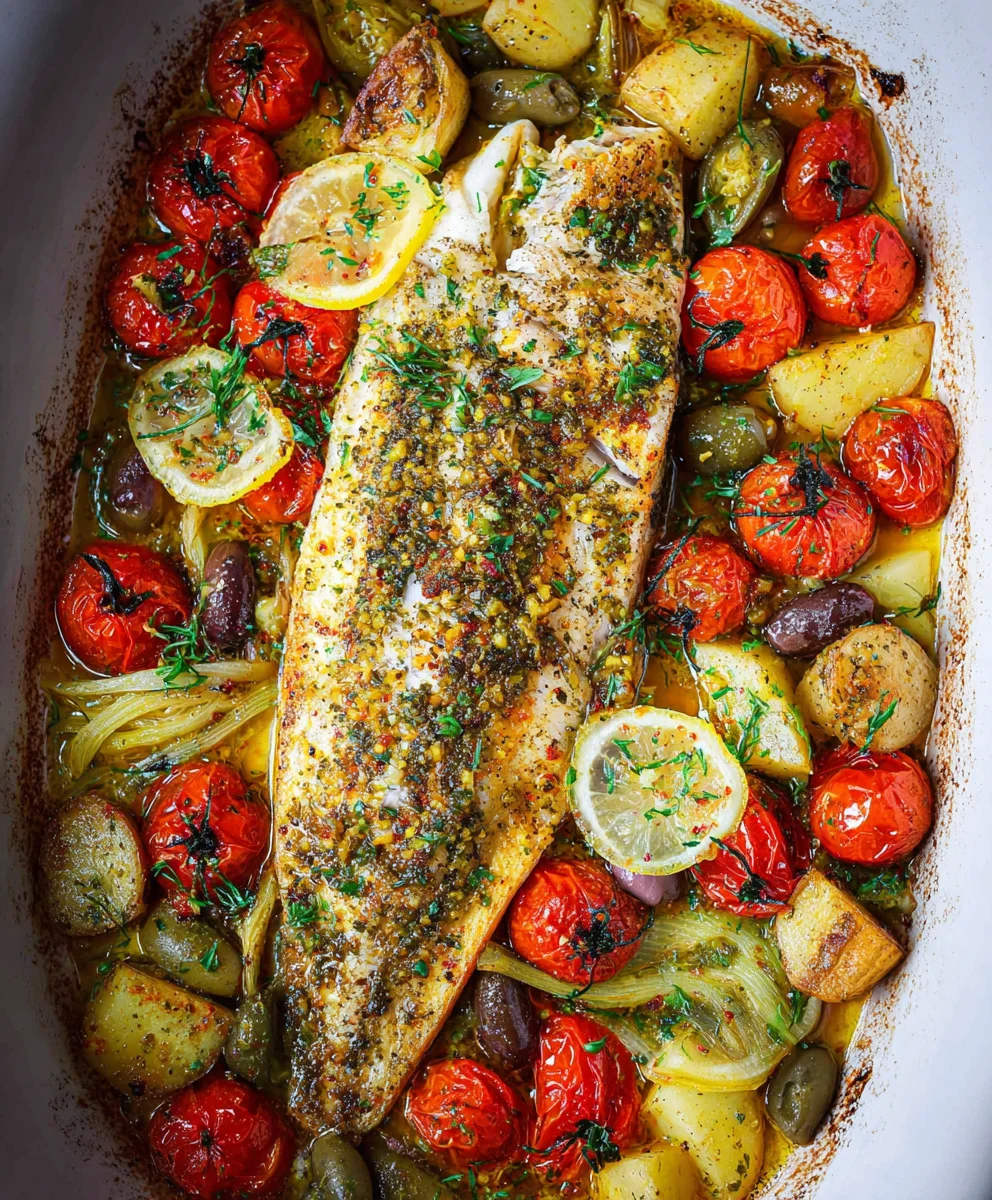 Easy Mediterranean Baked Fish Recipe - Simple & Delicious