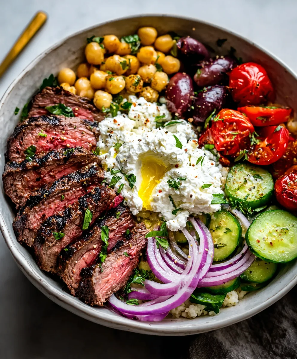 Mediterranean Beef Bowl Recipe- Easy & Flavorful