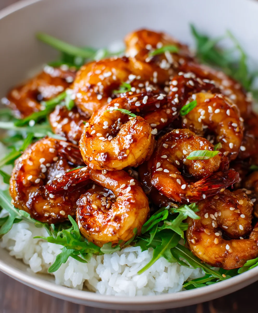 Easy Honey Garlic Shrimp Bowls - Quick Dinner Recipe