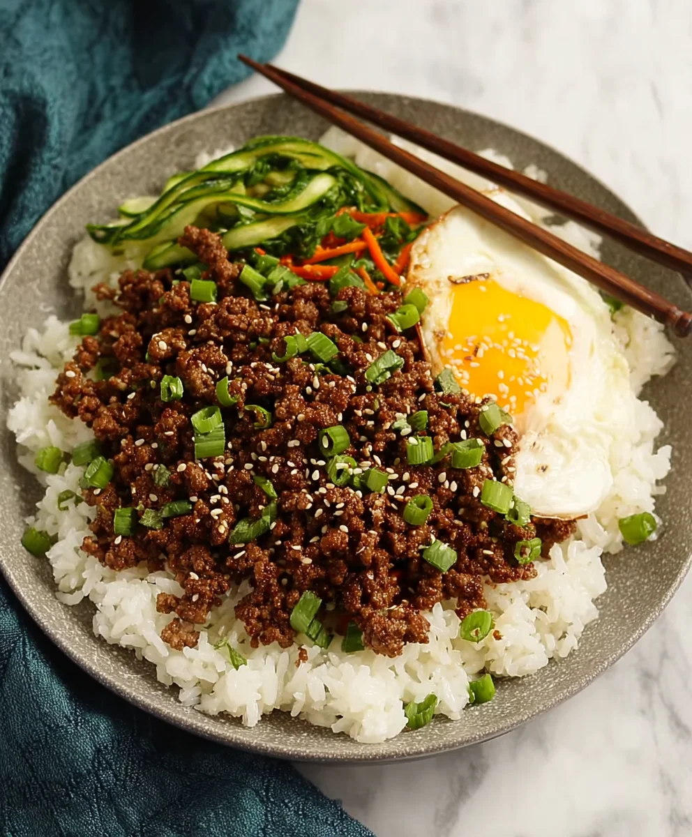 Easy Korean Ground Beef Bowl - Minute Meal