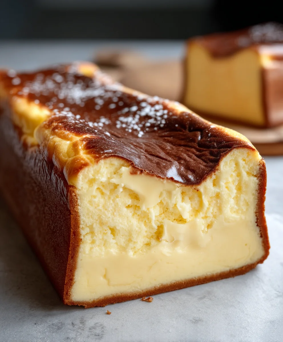 Loaf Pan Burnt Basque Cheesecake-So Indulgent