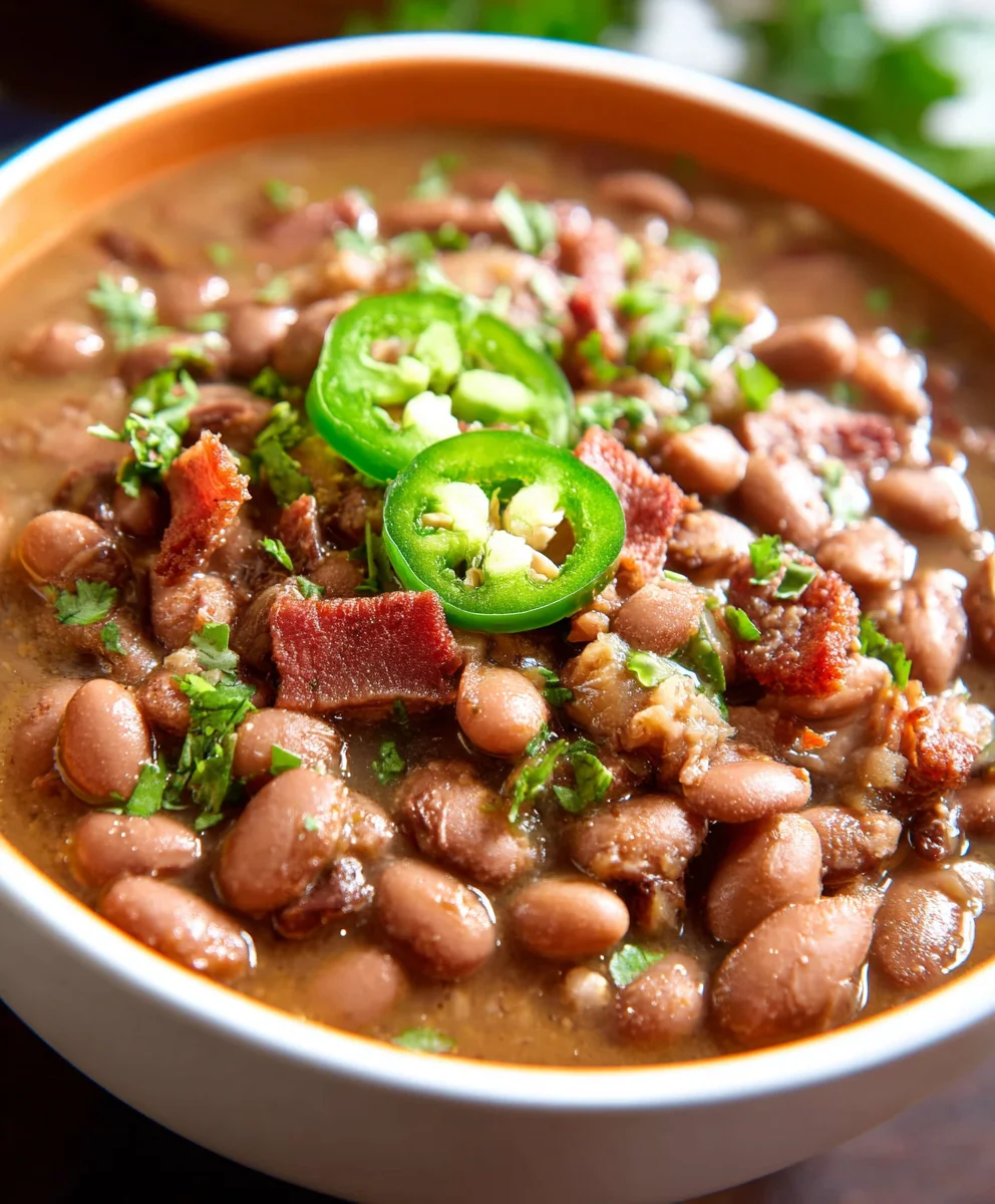 Frijoles Charros Mexican Pinto Beans-Beef Beef Bacon Recipe