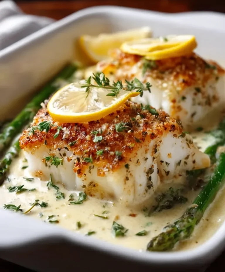 Baked Cod Coconut Lemon Cream-Easy Recipe