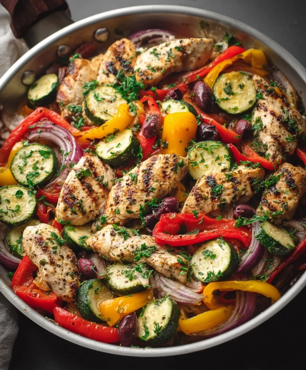 Easy Mediterranean Chicken Stir Fry Recipe - Quick Meal