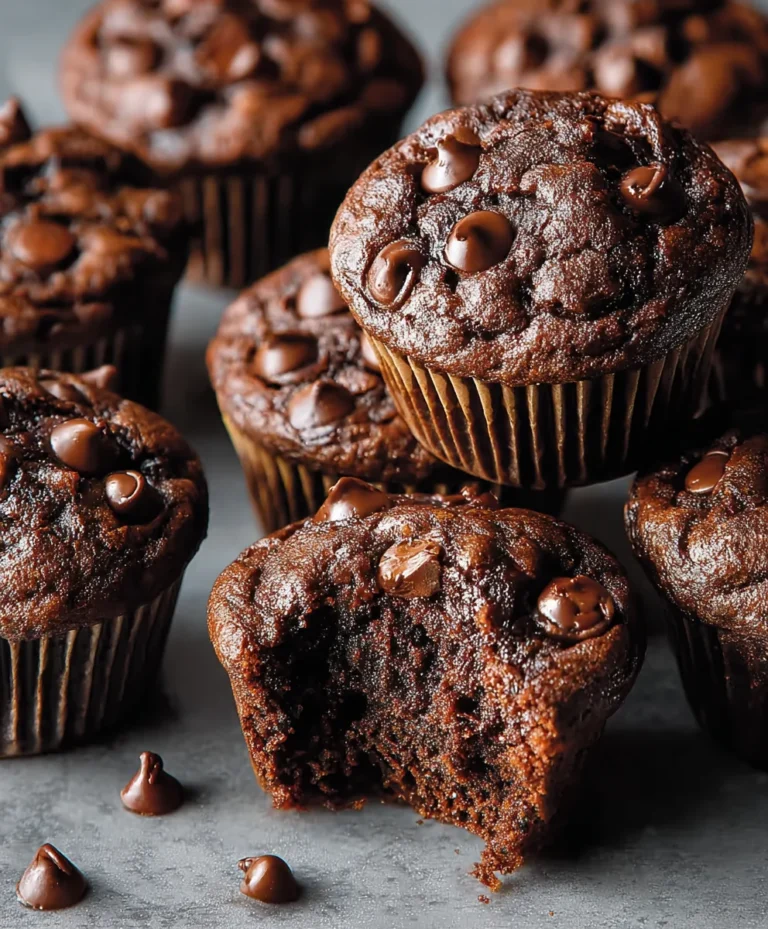 Decadent Double Chocolate Chip Muffins – Pure Indulgence