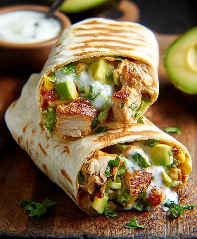 Quick Chicken Avocado Burritos-Easy & Delicious