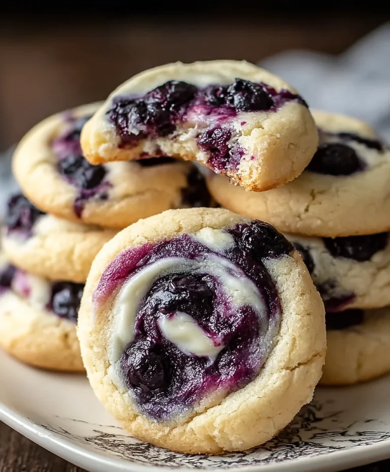 Soft Blueberry Cheesecake Cookies-Easy Recipe