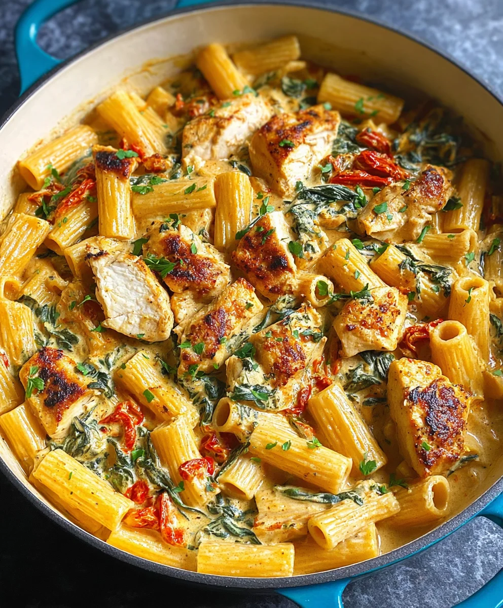 Easy Creamy Tuscan Chicken Pasta Recipe