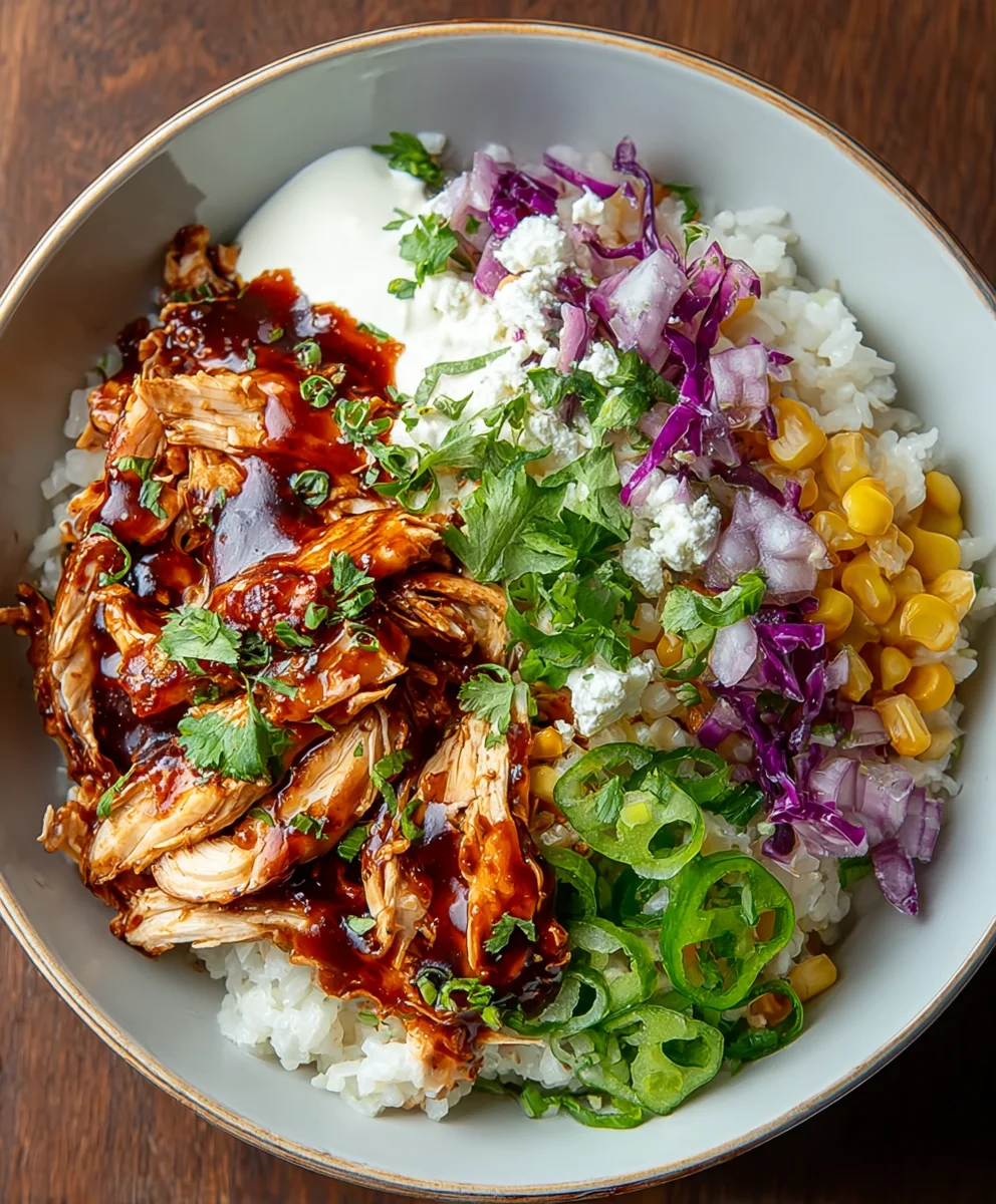 BBQ Chicken Cottage Cheese Bowl- Easy & Delicious