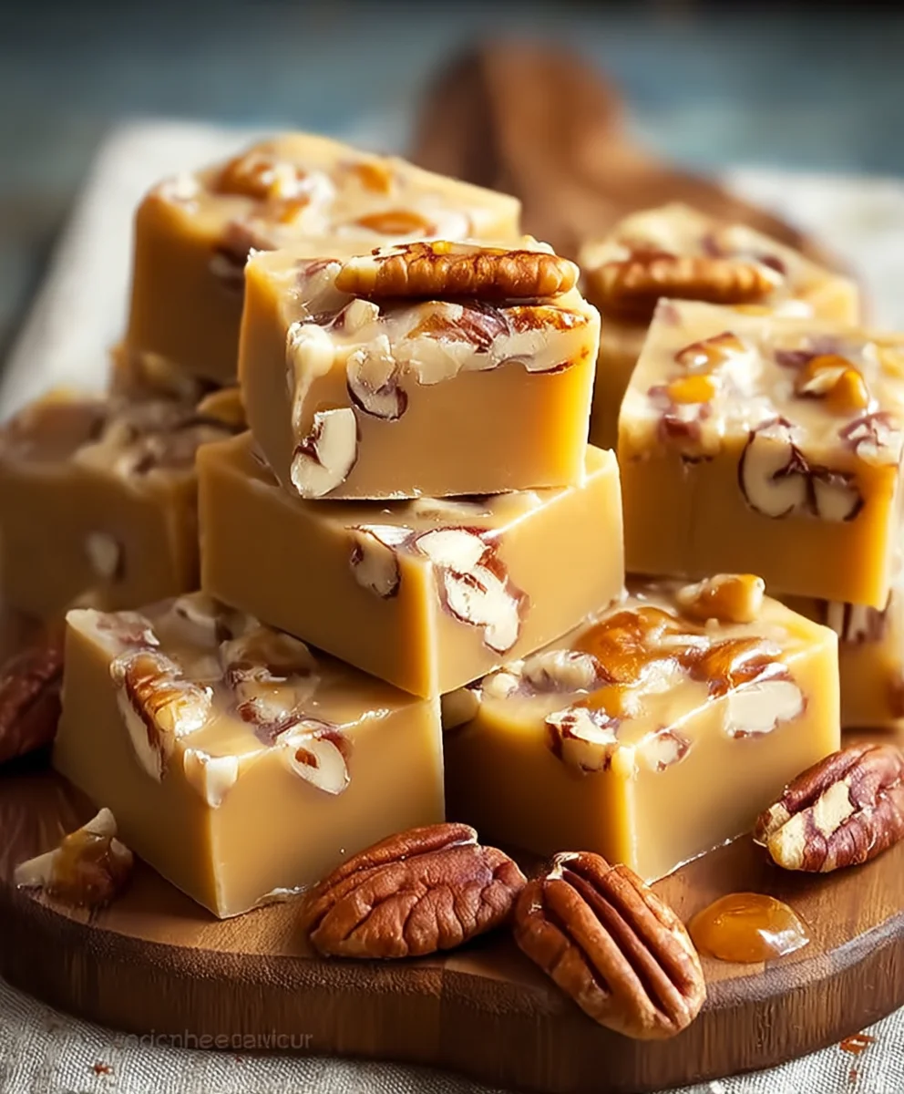 Easy Caramel Pecan Fudge Recipe-Rich Dessert