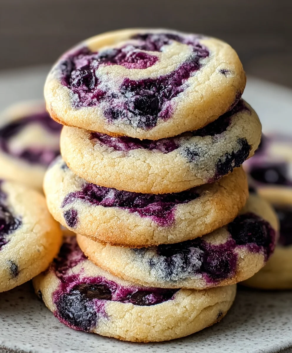 Soft Blueberry Cheesecake Cookies-Easy Recipe