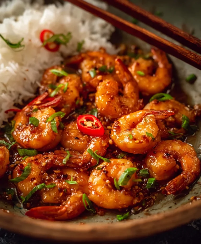 Spicy Chilli Garlic Prawns-Quick Asian Shrimp Recipe