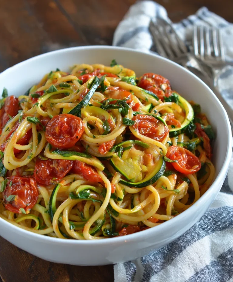 Healthy Tomato Zucchini Pasta Recipe