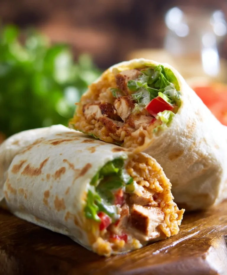 Easy Seven Layer Chicken Burrito Recipe