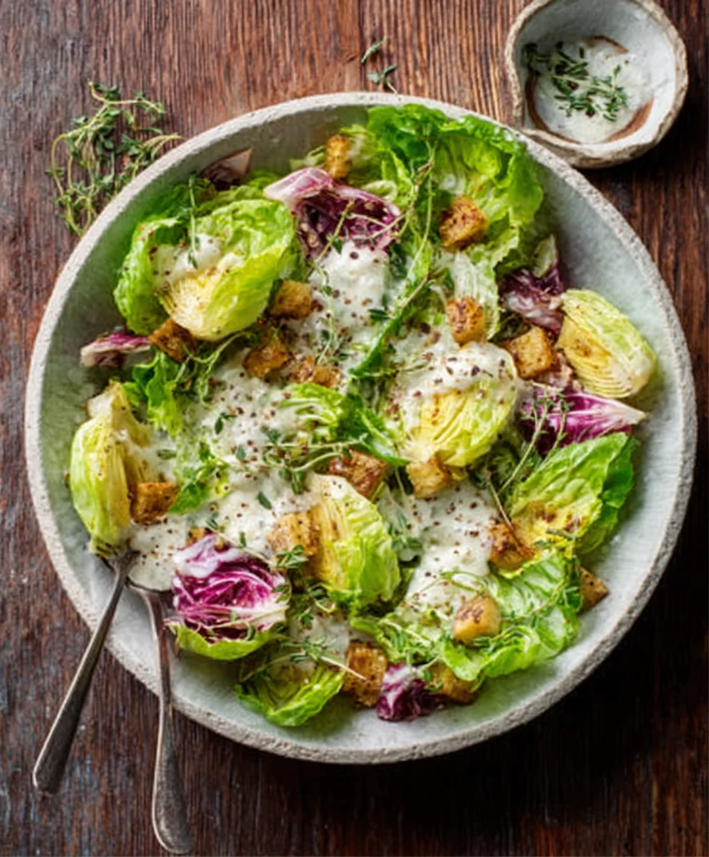 Harvest Salad with Lemon Thyme Dressing- Easy & Fresh