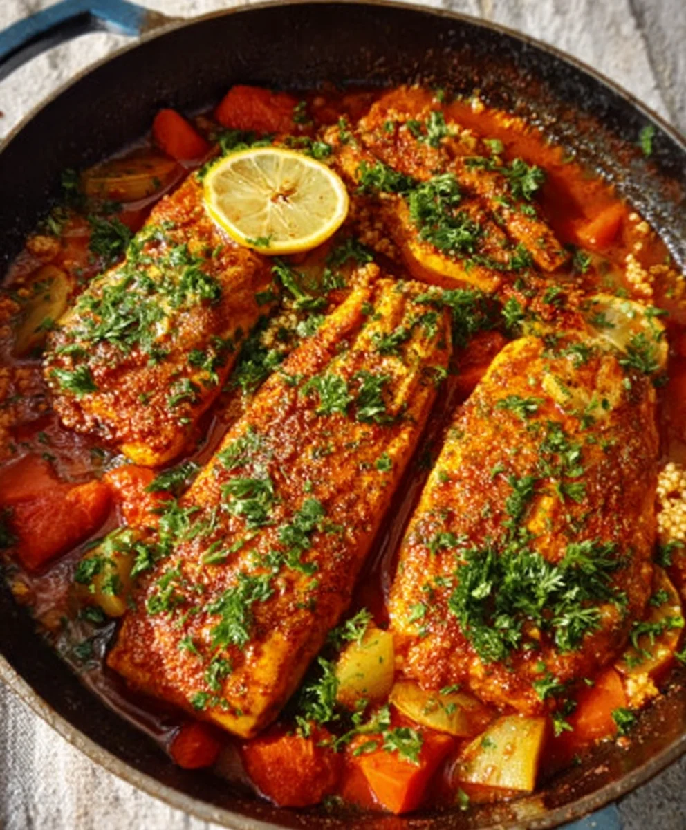 Classic Spicy Moroccan Fish Recipe-Flavorful & Easy