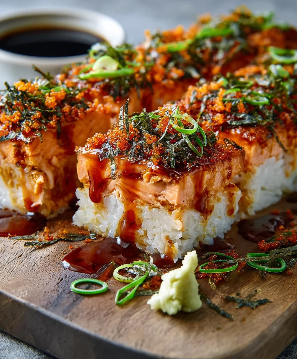 Spicy Salmon Sushi Bake-Easy & Delicious Recipe