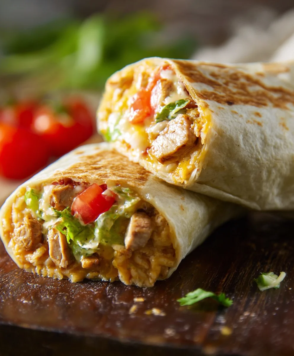 Easy Seven Layer Chicken Burrito Recipe
