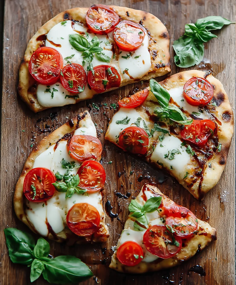 Easy Caprese Naan Pizza-Quick & Delicious Recipe