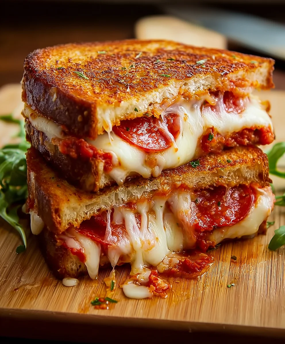 Quick Pizza Grilled Cheese - Easy Weeknight Meal