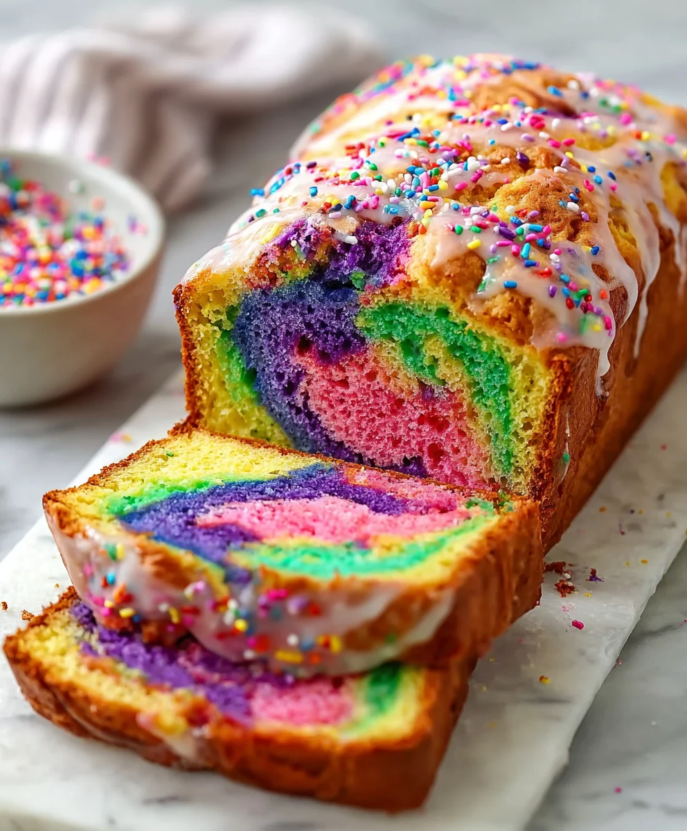 Magical Unicorn Bread- Easy Rainbow Swirl Recipe