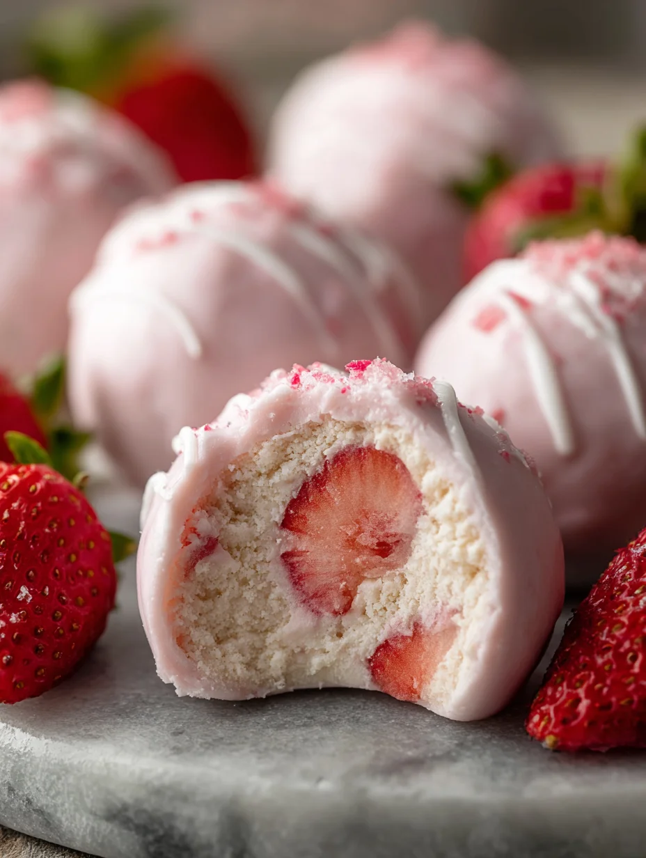 Easy Strawberry Yogurt Bites Three Ingredient Snack