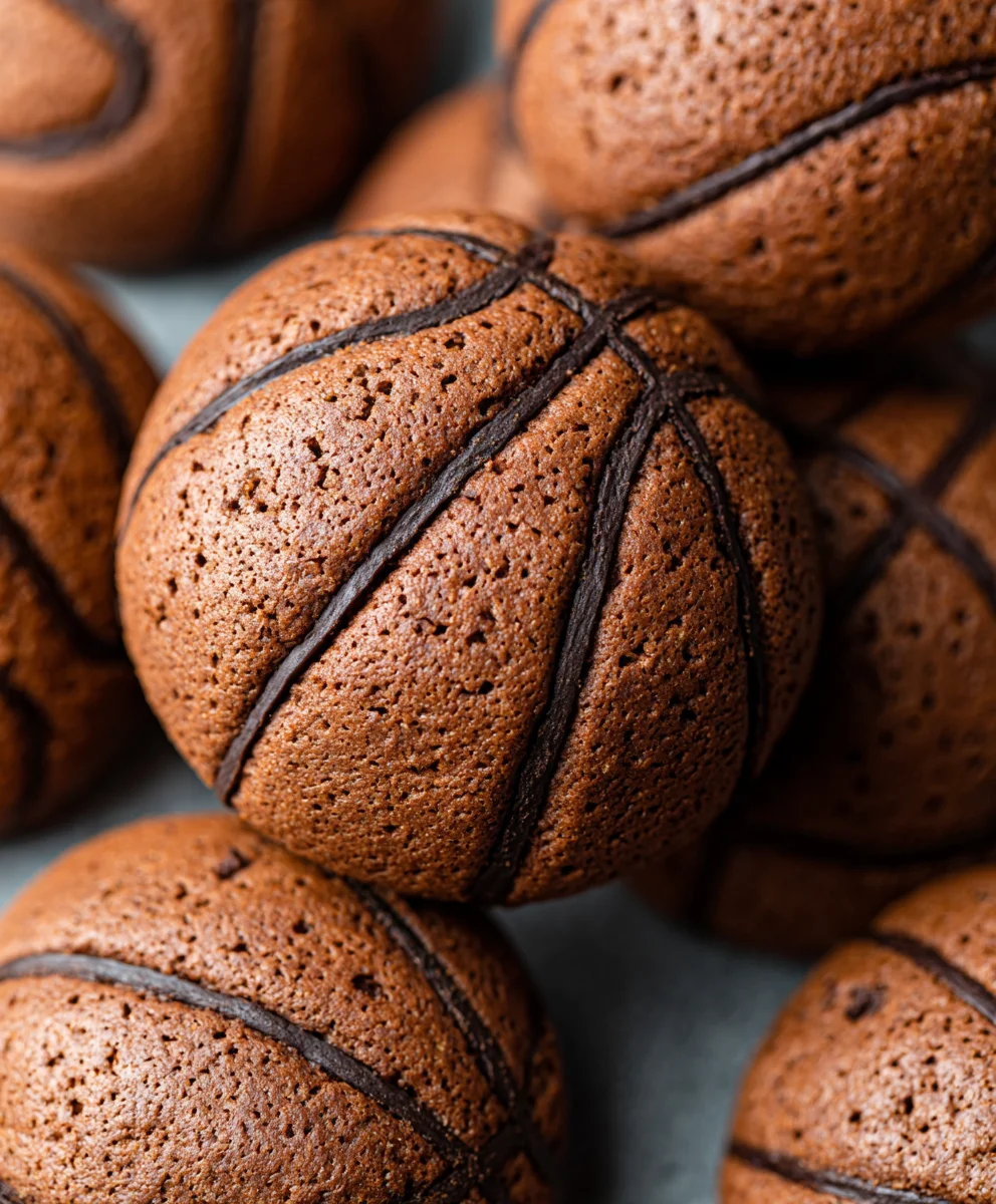 Piping Basketball Cookies-Easy & Fun Recipe