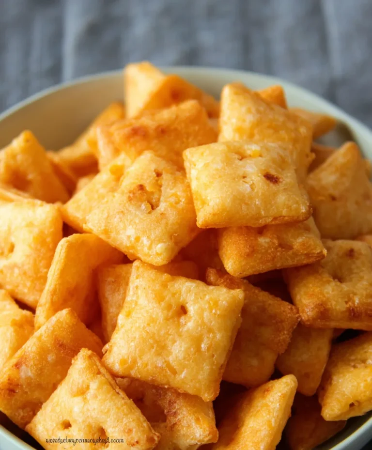Gluten Free Cheez Its-Homemade Crispy Cheese Crackers