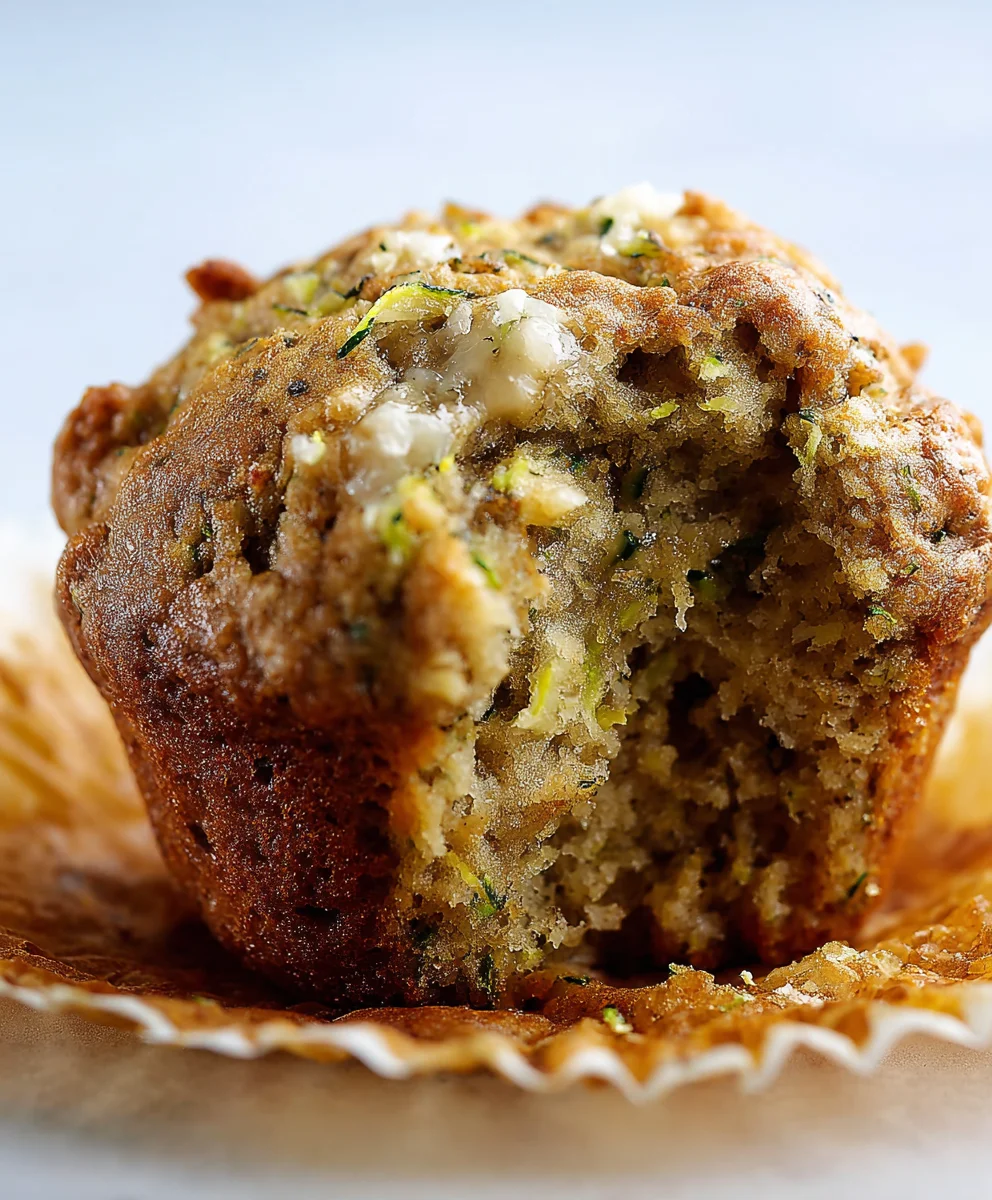 Moist Banana Zucchini Muffins-Healthy & Delicious