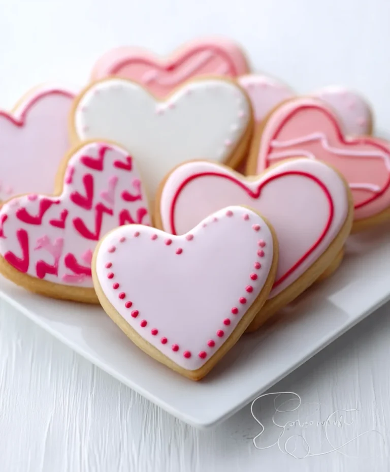 Easy Vnon-alcoholic alentine’s Day Cookies-Royal Icing Decor