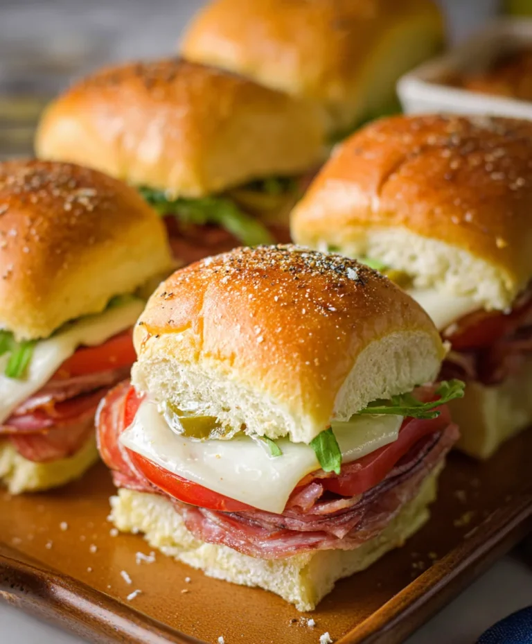 Beef Italian Sub Sliders – Quick & Easy Party Bites