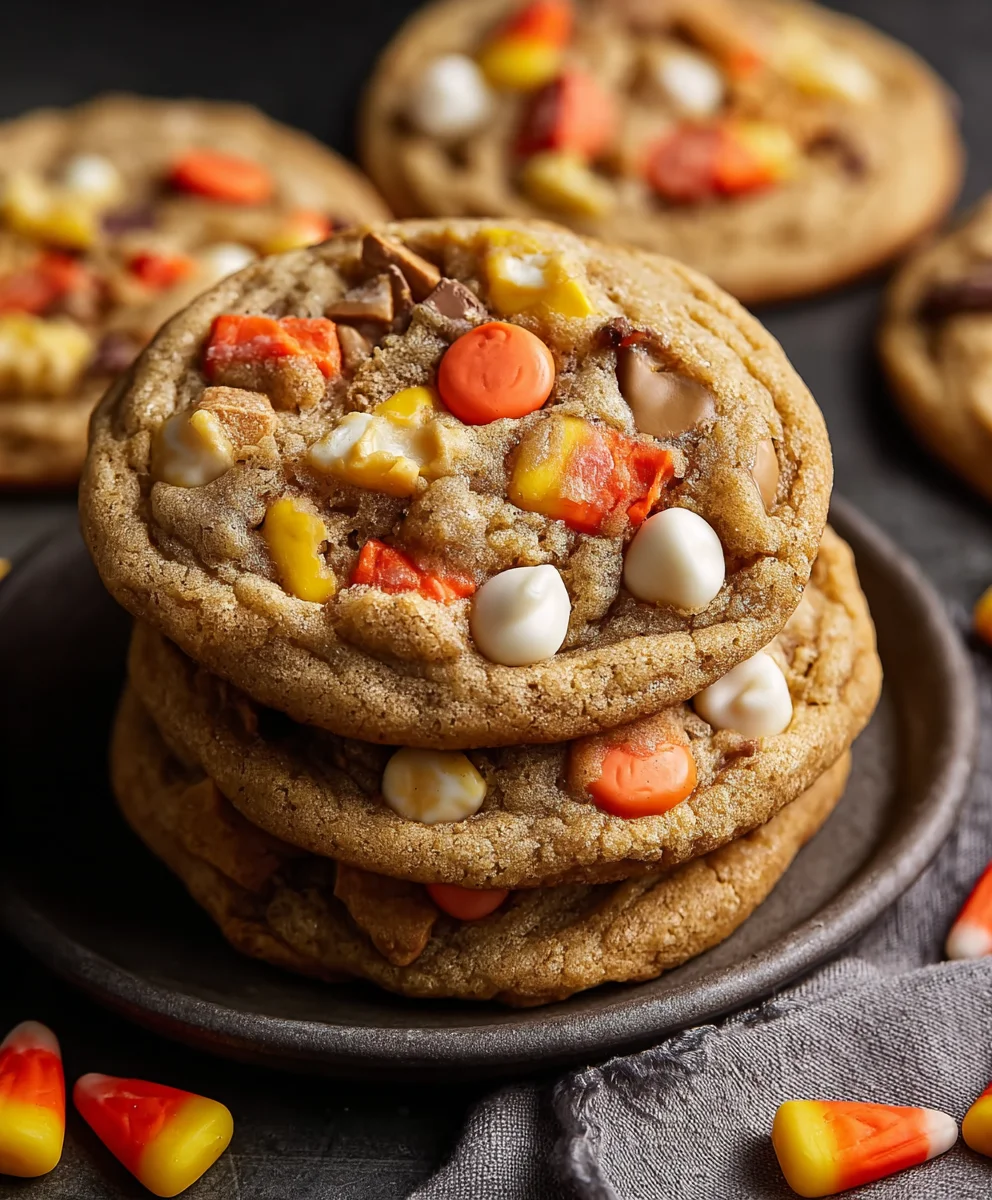 Candy Corn Trail Mix Cookies Recipe