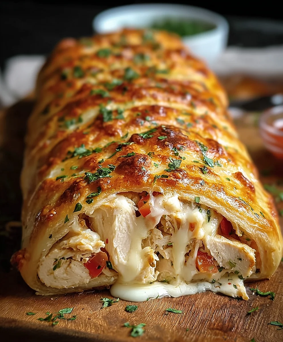 Easy Chicken Ranch Stromboli Recipe - Delicious & Quick